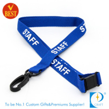 Bespoket Factory Price Bedrucktes Lanyard mit Kunststoffaufsatz